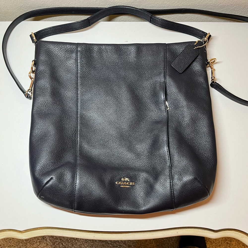 Coach navy blue purse